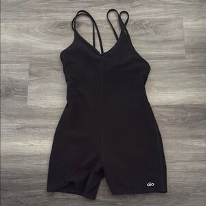 Alo Black Strappy Romper